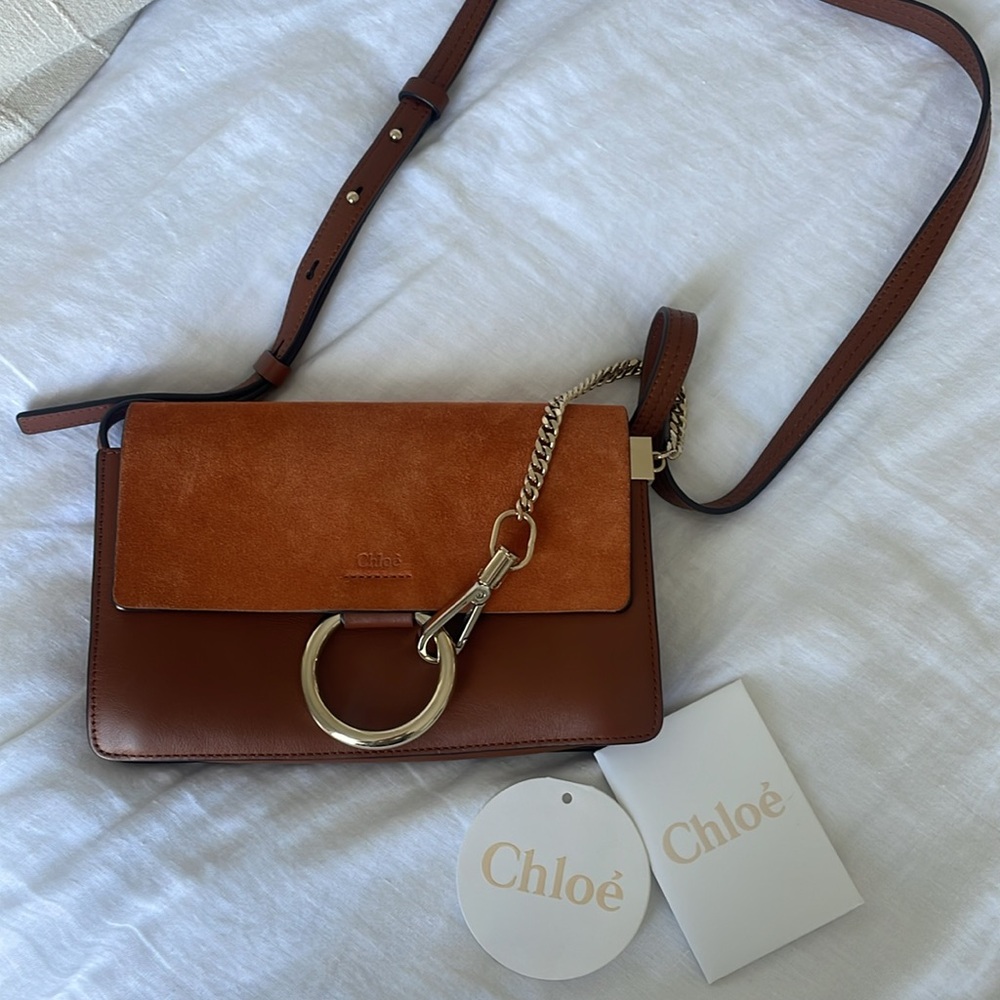 Chloe Faye Crossbody Brown Leather - Picture 10 of 10